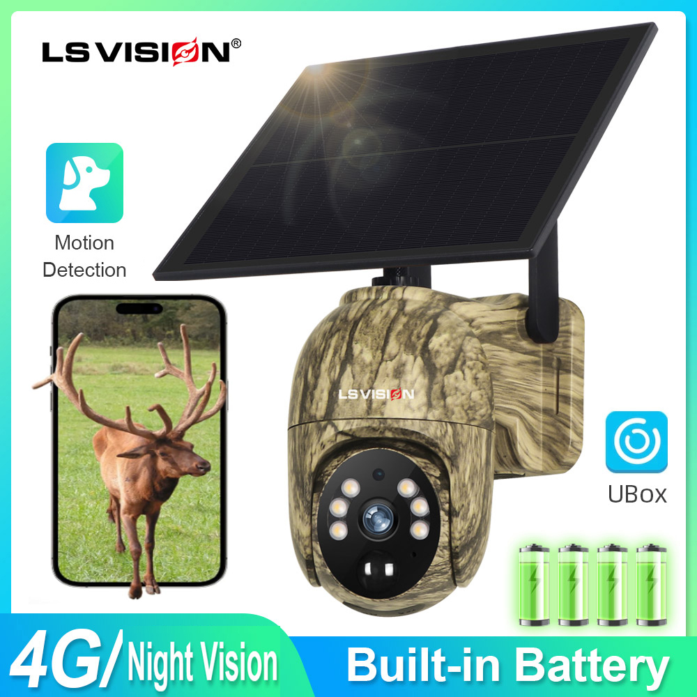 Outdoor Sport Camera - LS VISION 野生動物カメラ ソーラー 4MP 4G