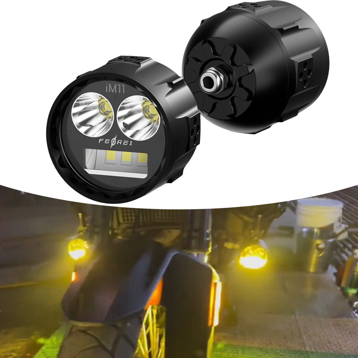 オートバイロービーム LED 補助ライト超高出力防曇レンズオ - Outdoor Spotlight のレビューと価格