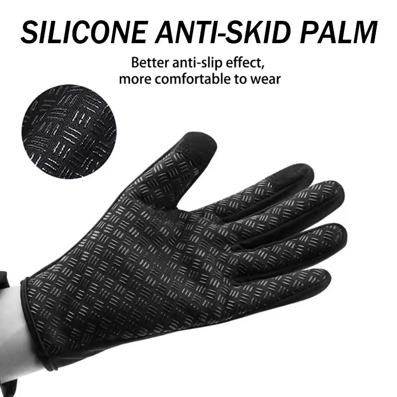 冬暖かいサイクリンググローブ自転車暖かいタッチスクリーンフル - Outdoor Sport Gloves のレビューと価格