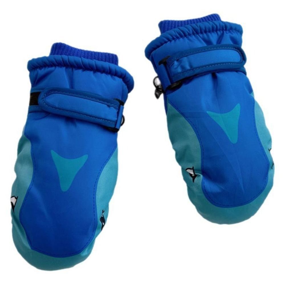 漫画子供用スキーグローブ暖かいサメ柄スノーボードミトン防風防 - Outdoor Sport Gloves のレビューと価格