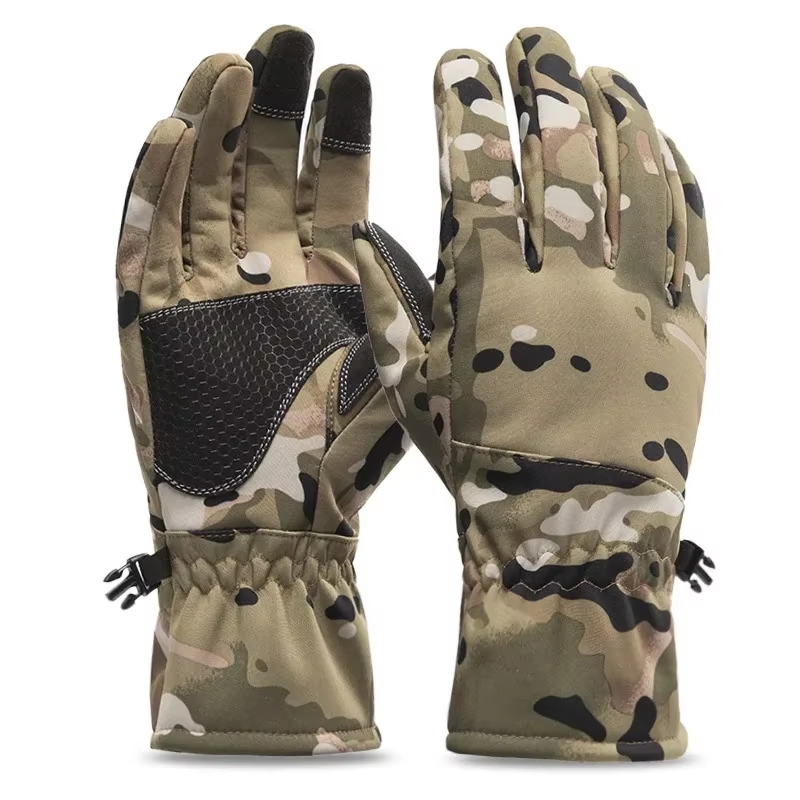 タクティクスアウトドア迷彩狩猟用暖かい滑り止め釣り用手袋防水 - Outdoor Sport Gloves のレビューと価格
