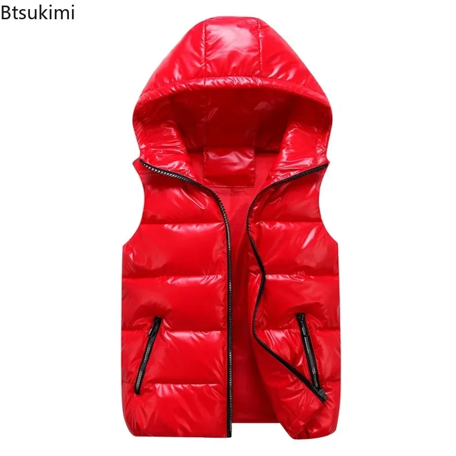 ファッションクラシックフード付きベスト男性/女性/子供秋冬厚 - Outdoor Sport Winter Jacket のレビューと価格