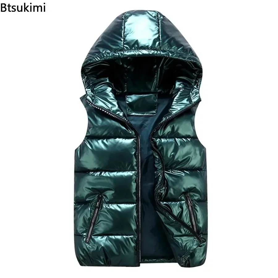 ファッションクラシックフード付きベスト男性/女性/子供秋冬厚 - Outdoor Sport Winter Jacket のレビューと価格