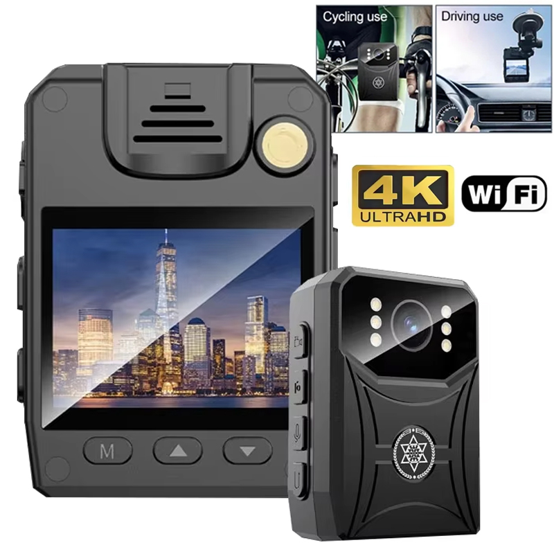 4K ミニ警察カメラ屋外法執行レコーダー WIFI HD ビ - Outdoor Sport Camera のレビューと価格