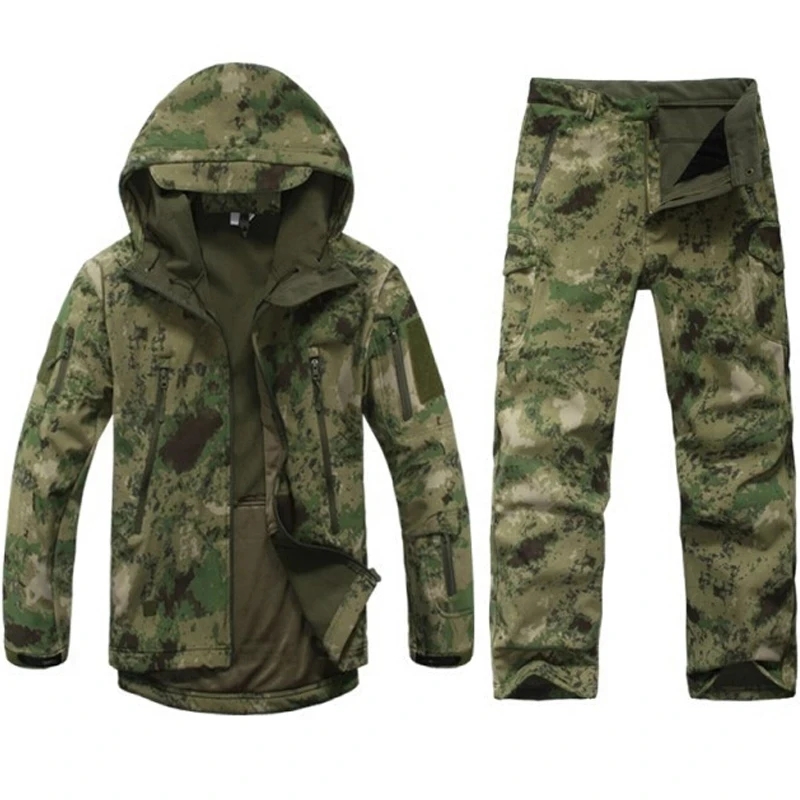 Tadgear-男性用タクティカルソフトシェルカモフラージュ - Outdoor Sport Winter Jacket のレビューと価格