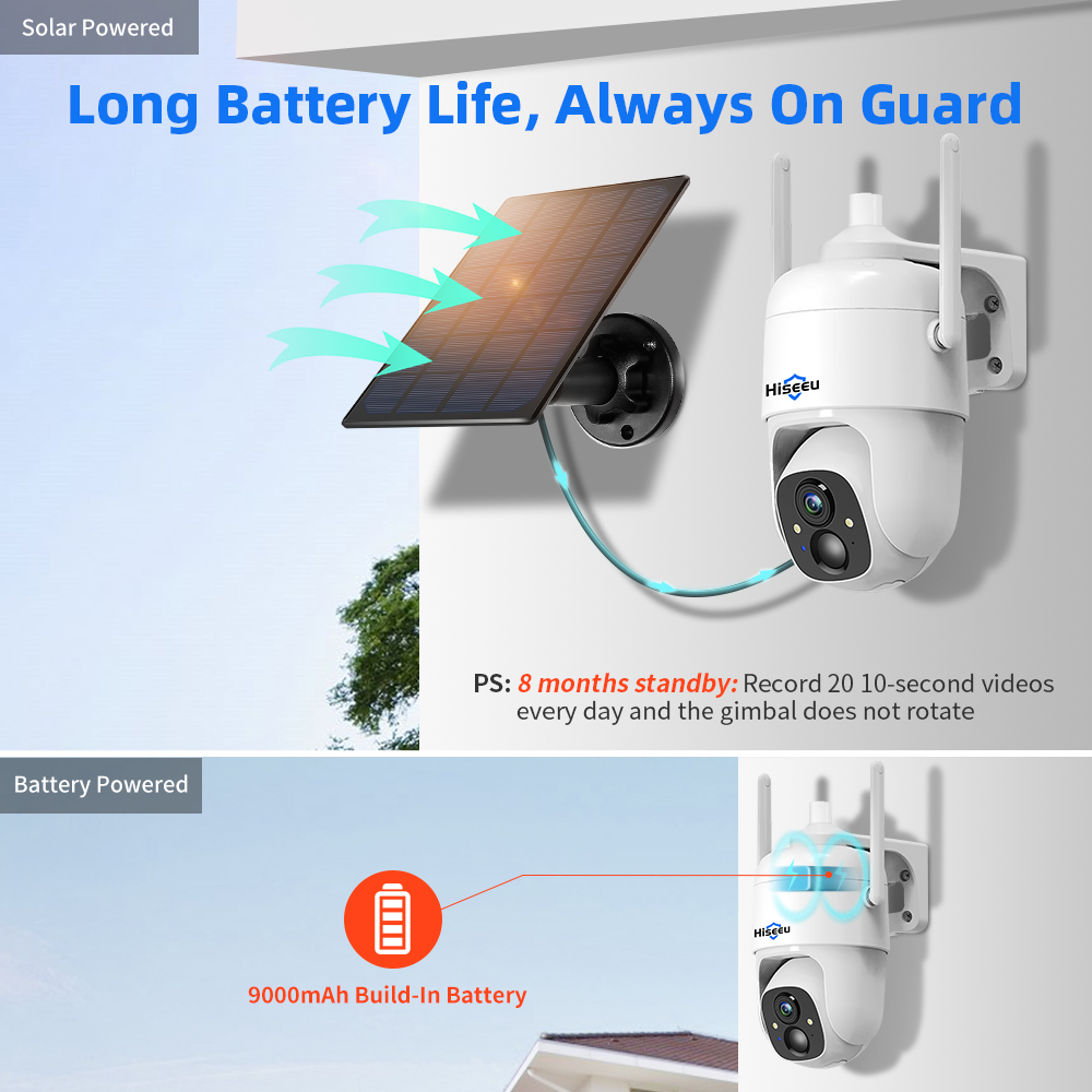 Hiseeu-屋外ビデオ監視カメラ,ワイヤレスセキュリティデ - Outdoor Sport Camera のレビューと価格