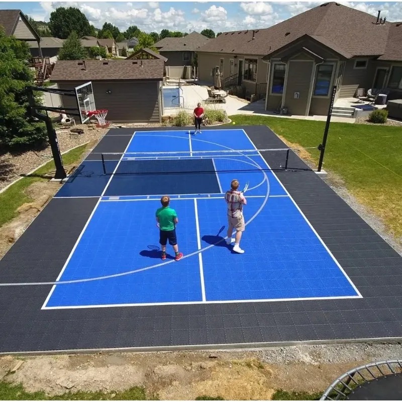 滑り止めボールコートフローリングタイルポータブル屋内および屋 - Outdoor Sport Floor Tiles のレビューと価格