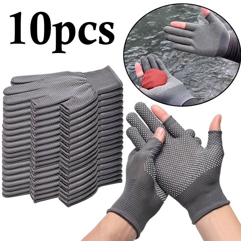 10個のフィッシンググローブ - 2本指漏れ防止サイクリング - Outdoor Sport Gloves のレビューと価格